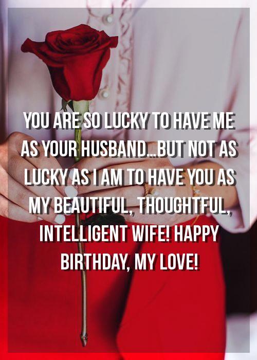birthday message to a wife from husband
